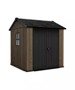 CASETTA DA GIARDINO KETER "APEX 757/775" IN RESINA MARRONE DOPPIA OPZIONE MONTAGGIO 230X223,8X246 CM