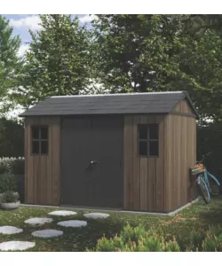 CASETTA DA GIARDINO KETER "APEX 7511/1175" IN RESINA MARRONE DOPPIA OPZIONE MONTAGGIO 230X350X246 CM