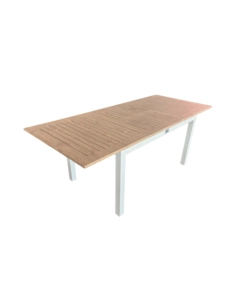 Tavolo da esterno allungabile EuroGarden in alluminio effetto legno 210/150x90x75 cm