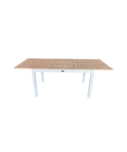 Tavolo da esterno allungabile EuroGarden in alluminio effetto legno 210/150x90x75 cm
