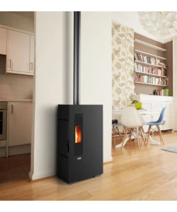 STUFA A PELLET CANADIAN STOVE "SLIMMY 6" NERO 6 KW