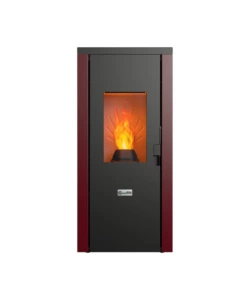 STUFA A PELLET ERMETICA CANADIAN STOVE "DESIGNEVO FINE DUSTER" BORDEAUX 8 KW