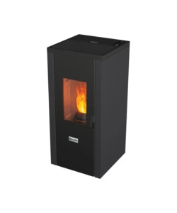 STUFA A PELLET ERMETICA CANADIAN STOVE "DESIGNEVO FINE DUSTER" GRIGIO PUNTINATO 8 KW