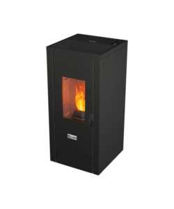 STUFA A PELLET ERMETICA CANADIAN STOVE "DESIGNEVO FINE DUSTER" NERO 8 KW