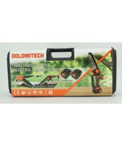 TRONCARAMI A CATENA A BATTERIA DOLOMITECH BARRA 20 CM 2 BATTERIE 21V 4AH E CARICABATTERIE