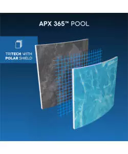 PISCINA FUORI TERRA CON STRUTTURA RETTANGOLARE BESTWAY "APX 365" GRIGIO SCURO EFFETTO MARMO 956X488X132 CM