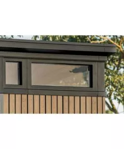 CASETTA DA GIARDINO KETER "PENT 9X7" IN RESINA MARRONE CON PORTA BATTENTE DOPPIA 277X218X226 CM