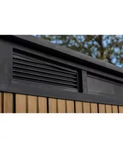 CASETTA DA GIARDINO KETER "PENT 11X7" IN RESINA MARRONE CON PORTA BATTENTE DOPPIA 340X218X246 CM
