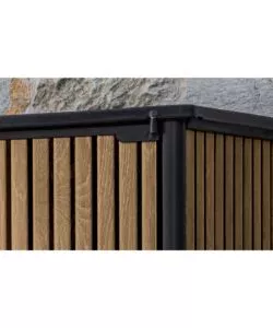 PORTATTREZZI MULTIUSO KETER "VERTICAL SHED VENETIAN" IN RESINA EFFETTO LEGNO 140X73,6X170,4 CM