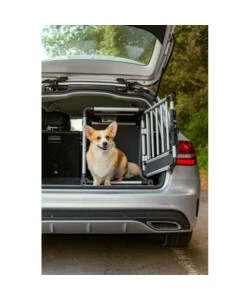 Trasportino animali per auto Lampa "Premium Type 6" in lega di alluminio 55x77x60 cm - cod. 60506