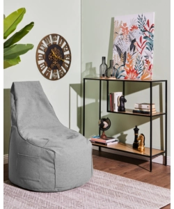POUF POLTRONA SACCO "MILLY" GRIGIO 65X65X95 CM