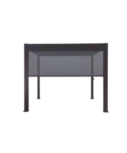 TENDA ANTIVENTO SCORREVOLE PER PERGOLA BIOCLIMATICA EUROGARDEN ATENA IN TEXTILENE GRIGIO LATO 3 MT
