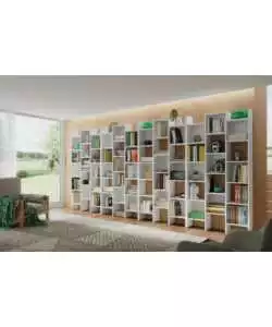 LIBRERIA "ITALIA" BIANCO OPACO 96X25X192 CM