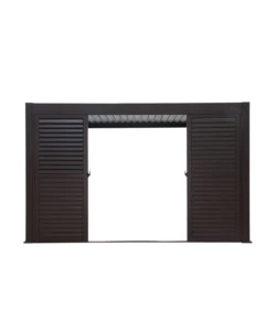 SET 4 PARETI SCORREVOLI PER PERGOLA BIOCLIMATICA EUROGARDEN ATENA IN ALLUMINIO GRIGIO LATO 4 MT