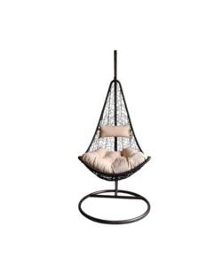 Poltrona sospesa da esterno EuroGarden "Mezzaluna" marrone 95x195 cm