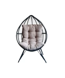 Poltrona da esterno EuroGarden "Honey" grigio 96x70x148 cm