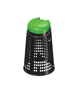 ECOTRESPOLO GRIGLIATO CON COPERCHIO ARTPLAST VERDE 110 LT