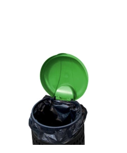 ECOTRESPOLO GRIGLIATO CON COPERCHIO ARTPLAST VERDE 110 LT