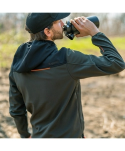 GIACCA DA LAVORO KAPRIOL "SOFTSHELL TENERE PRO" NERO E VERDE TG M