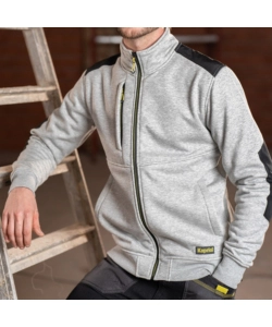 FELPA DA LAVORO KAPRIOL "SLICK" GRIGIO CHIARO TG S