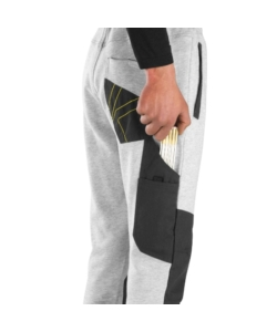 PANTALONI DA LAVORO KAPRIOL "SLICK" GRIGIO CHIARO TG XXL