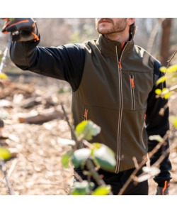 GILET DA LAVORO IN SOFTSHELL KAPRIOL "TECH" VERDE TG L