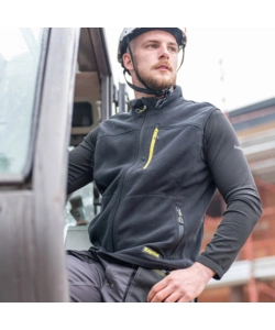 GILET DA LAVORO IN PILE KAPRIOL "SLICK" NERO TG XL