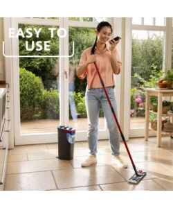 Sistema lavapavimenti Vileda "Flat Mop H2Pro" con piastra piatta