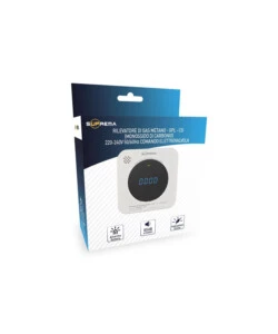 Rilevatore di gas naturale e gpl con contatto per gestione chiusura valvola del gas