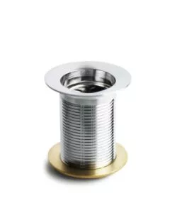PILETTA DI SCARICO 1"1/4 PER FONTANA DA GIARDINO KAM IN OTTONE CROMATO