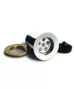 PILETTA DI SCARICO 1"1/4 PER FONTANA DA GIARDINO KAM IN OTTONE CROMATO