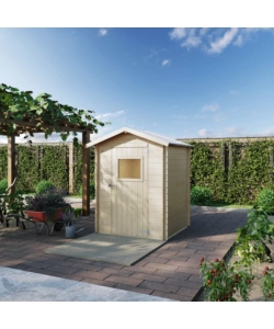 CASETTA IN LEGNO DA GIARDINO HABRITA "CERVIA" IN ABETE 146X146X194 CM