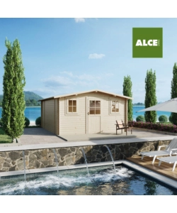 CASETTA IN LEGNO DA GIARDINO HABRITA "DUBLINO EXPRESS" IN ABETE 398X496X229 CM