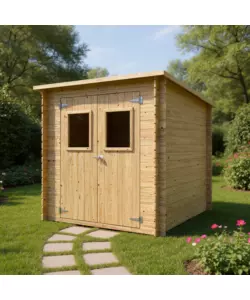 CASETTA IN LEGNO DA GIARDINO HABRITA "VIBO" IN ABETE 198X198X195 CM