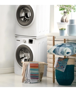 Kit di sovrapposizione universale per lavatrice e asciugatrice Meliconi "Torre Essential" bianco 60x55x5,5 cm