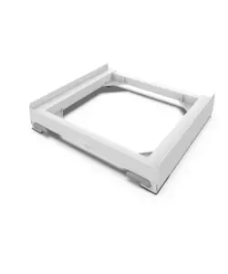 Base antivibrazione peer lavatrice e asciugatrice con ruote e freni Meliconi "Move Style" bianco 61,4x57x9,5 cm