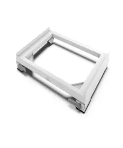 Base antivibrazione per lavatrice e asciugatrice con ruote e freni Meliconi "Move Slim" bianco 60x43x5,5 cm