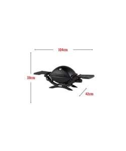 Barbecue a gas portatile Weber "Q1200" nero 1 bruciatore