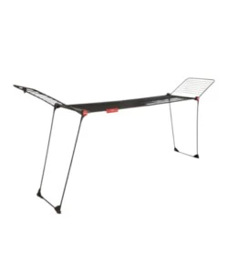 Stendibiancheria Vileda "Infinity Flex Ultimate" nero estensibile 117-205 cm