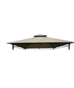 Cover di ricambio per gazebo da esterno EuroGarden "Deluxe" in poliestere tortora 3x3 m