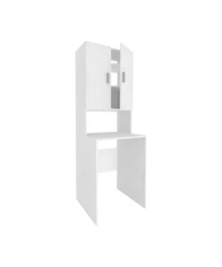 Mobile per lavatrice 2 ante bianco fiammato 66x62x194,3 cm