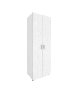 Mobile multiuso 2 ante bianco fiammato 66x45,1x194,3 cm