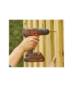 Kit valigetta trapano avvitatore a percussione abatteria Black+Decker "BCD003C2AST-QW" 2 batterie 18V