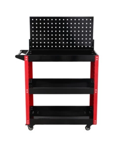 Carrello porta attrezzi 3 ripiani con pannello 75x35x106 cm