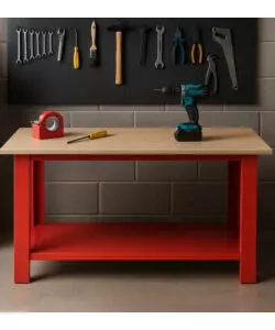 Banco da lavoro Essenza in acciaio 150x75x80 cm