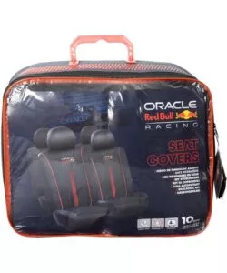 Set 4 coprisedile auto RedBull "Powerbar" nereo e rosso