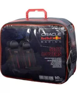 Set 4 coprisedile auto RedBull "Powerbar" nereo e rosso