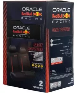 Set coprisedile auto RedBull "PowerBar" nero e rosso 6 pezzi