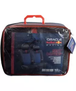 Set 4 pezzi coprisedile RedBull "Blended Lines" nero e rosso