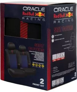 Set 2 coprisedile RedBull "Blended Lines" nero e rosso